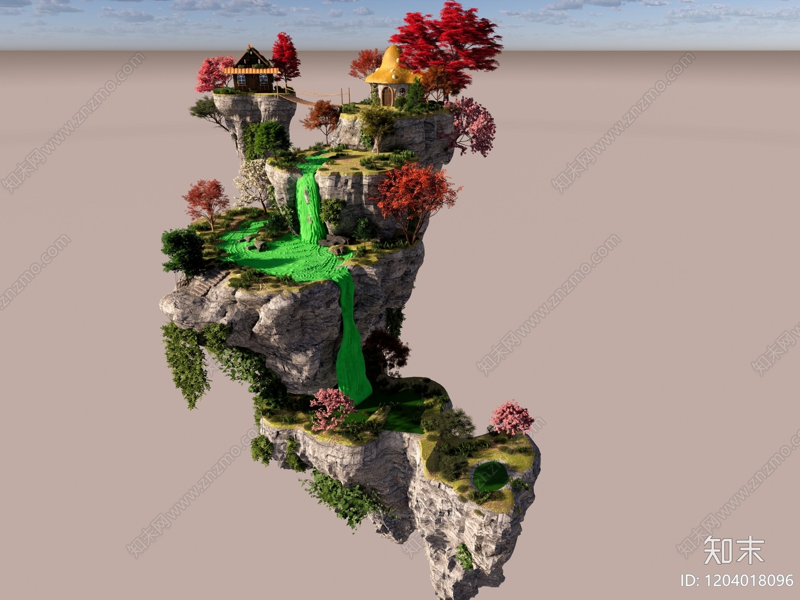 现代极简景观石SU模型下载【ID:1204018096】