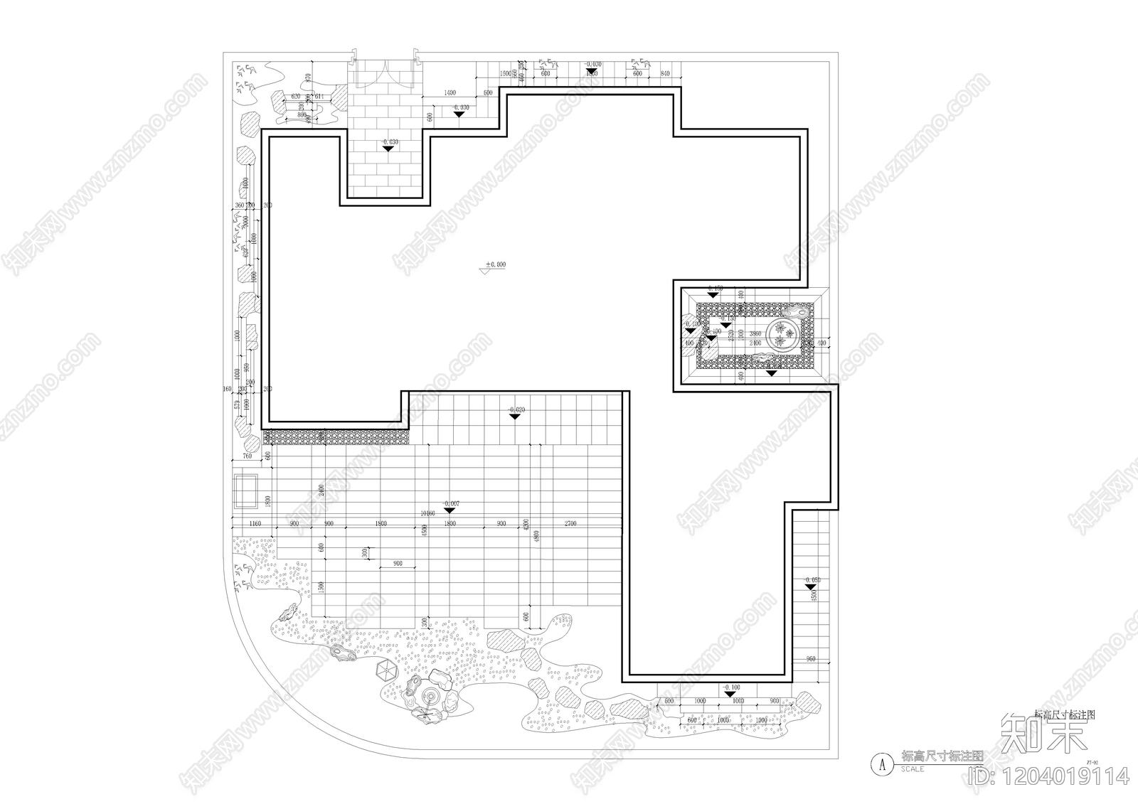 日式中式庭院cad施工图下载【ID:1204019114】