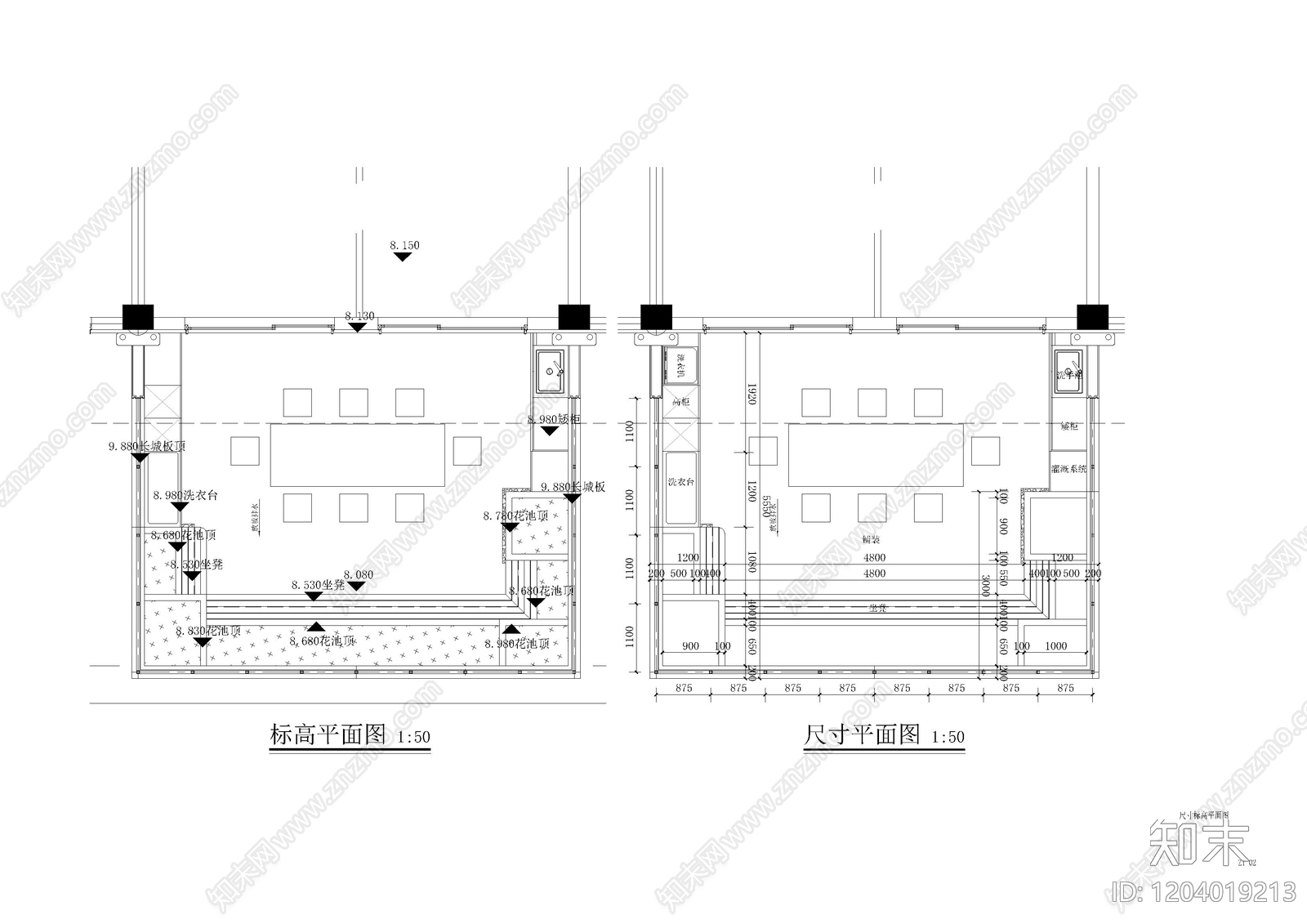 现代庭院cad施工图下载【ID:1204019213】