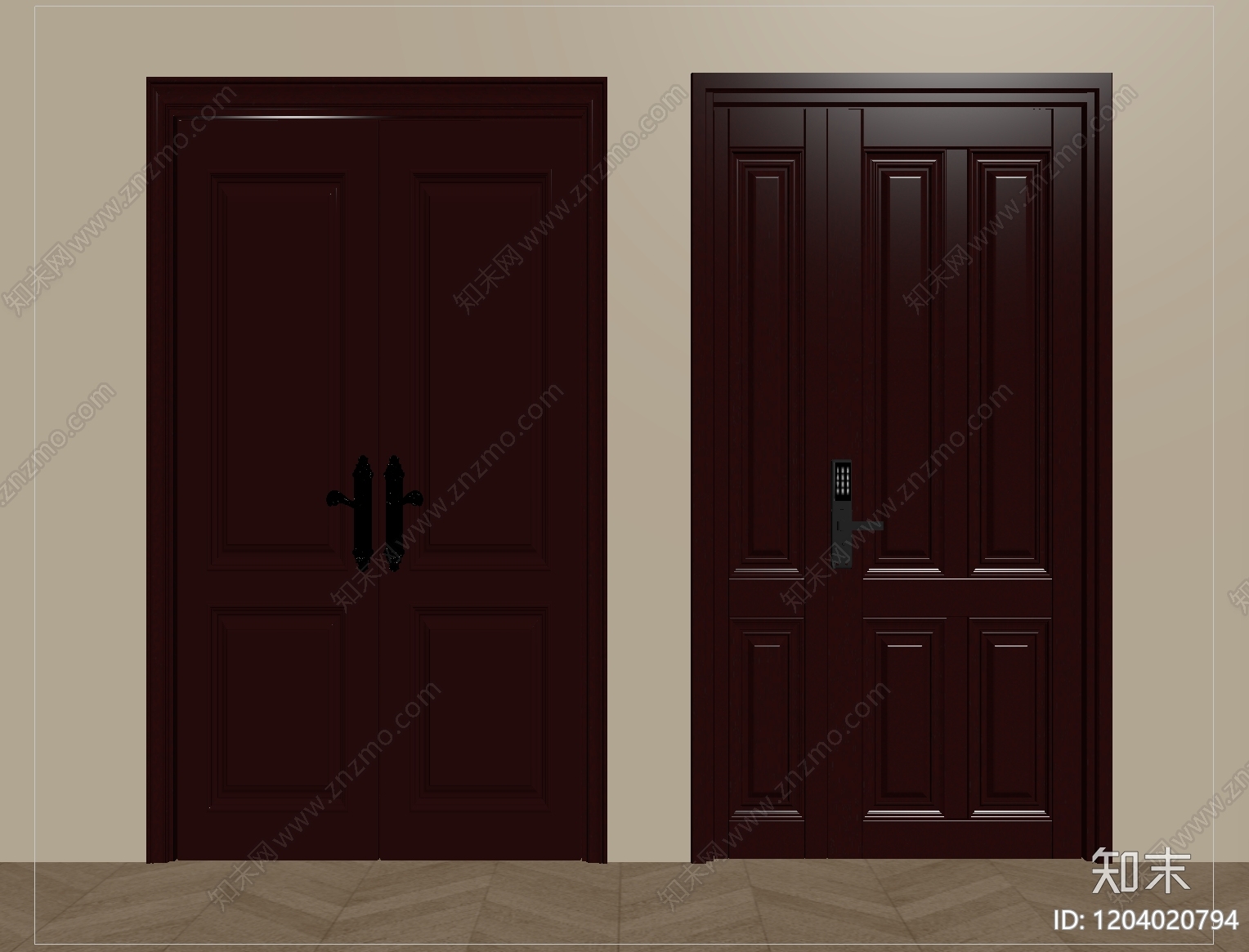 现代双开门SU模型下载【ID:1204020794】