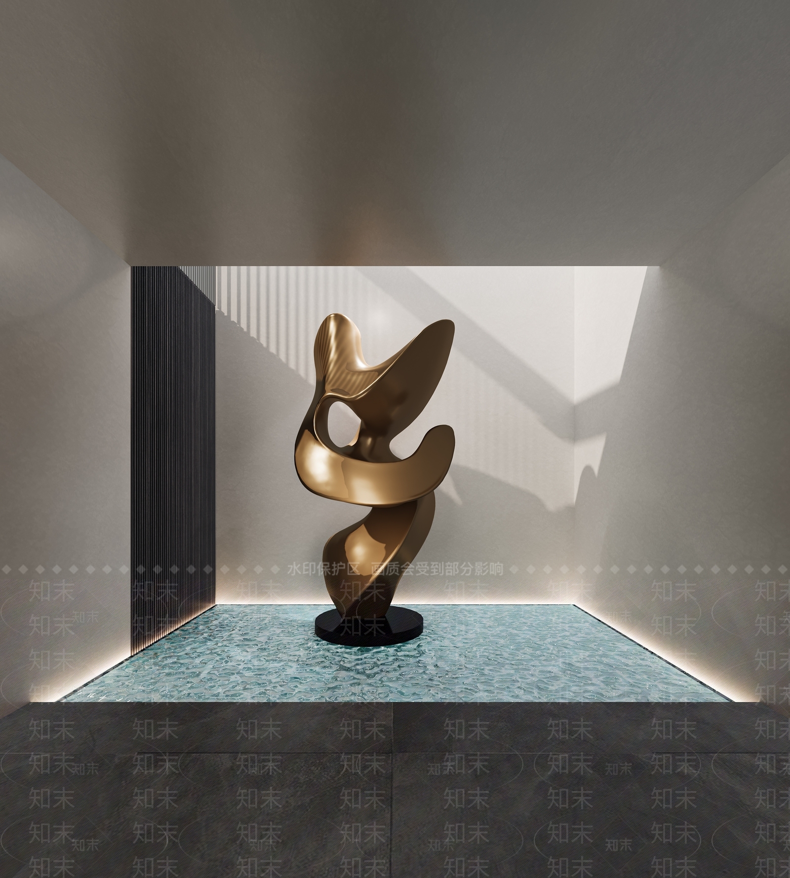 现代艺术装置3D模型下载【ID:1204022289】