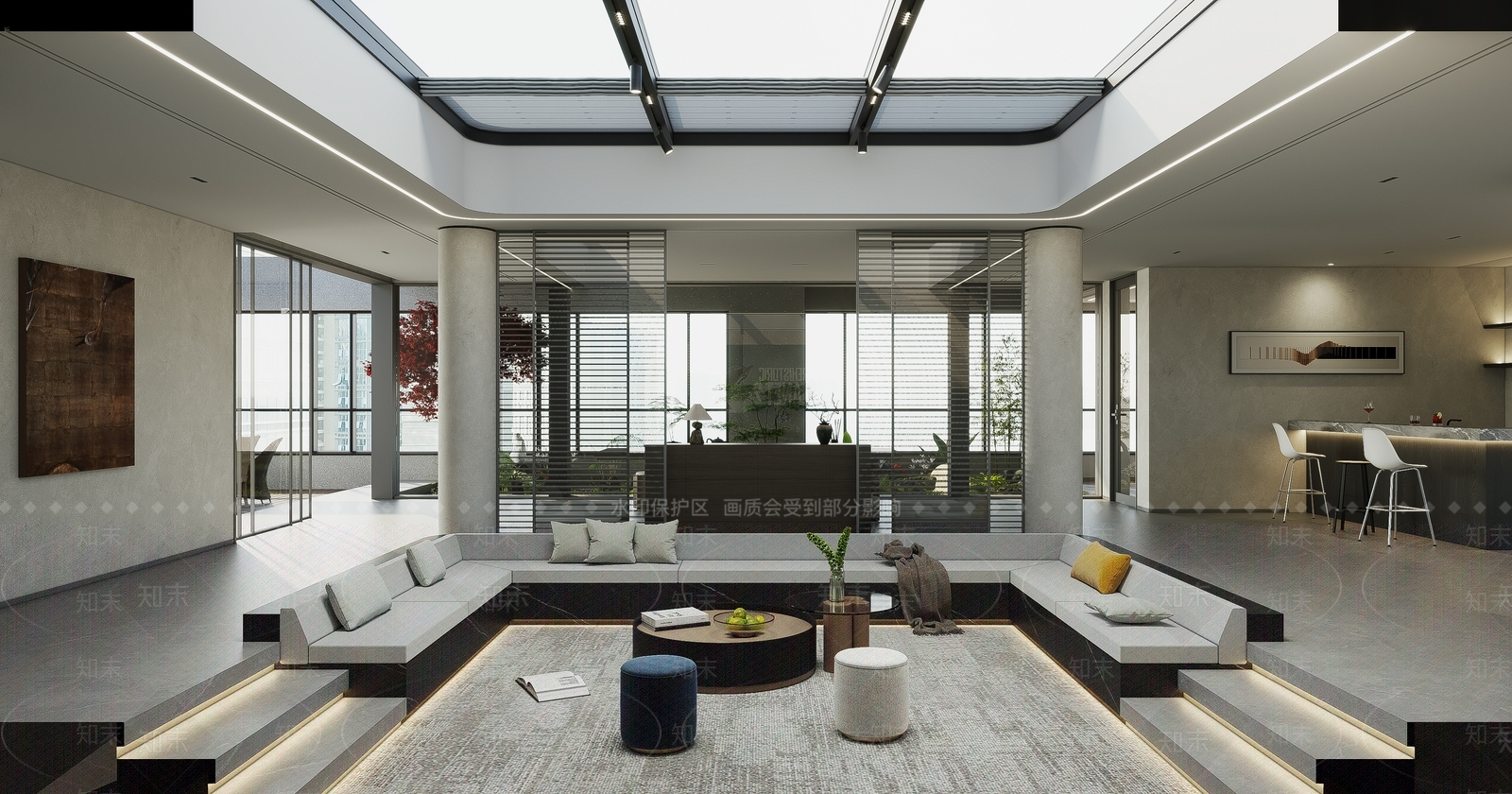 现代休息区3D模型下载【ID:1204024761】
