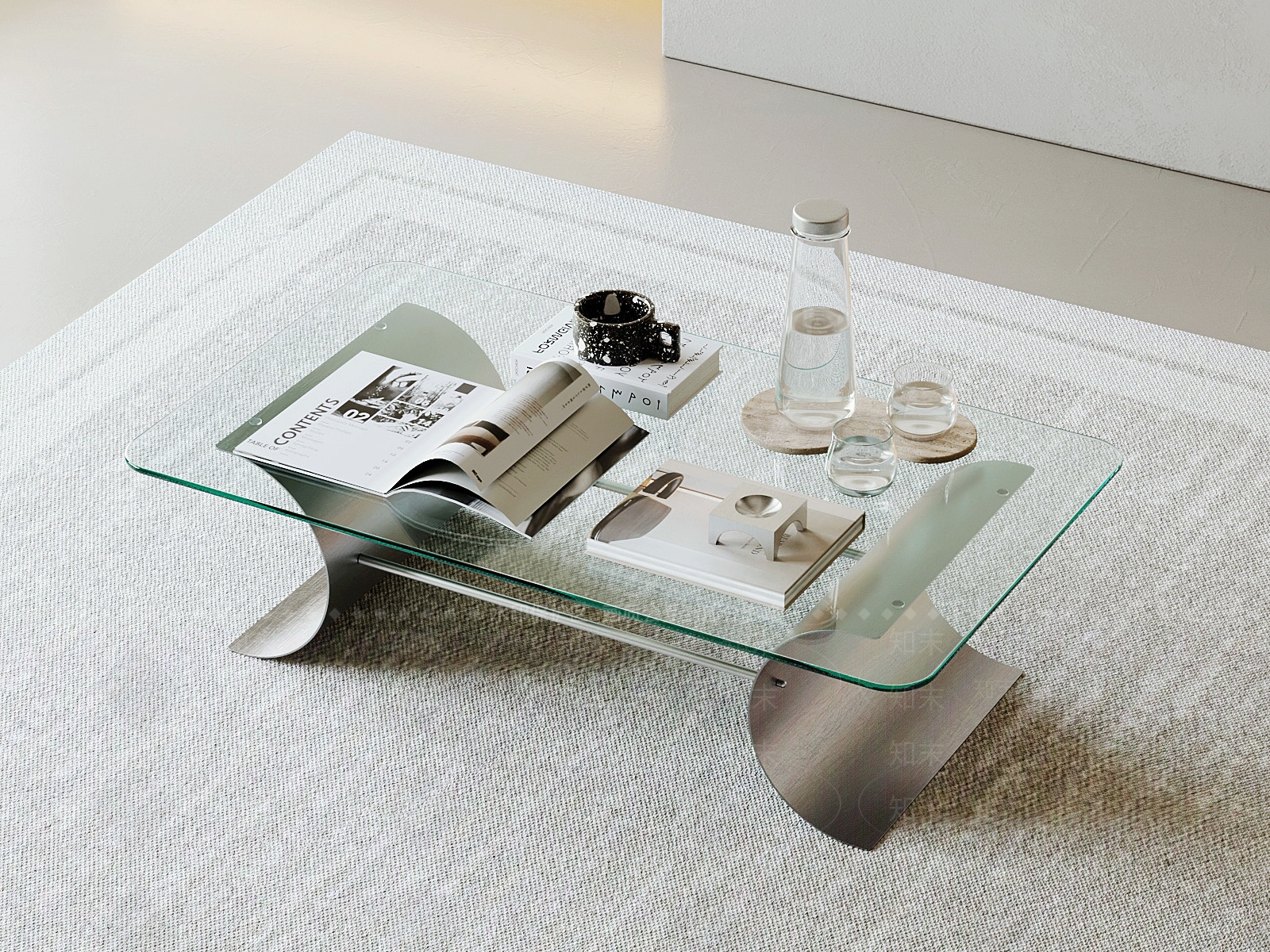 现代中古茶几3D模型下载【ID:1204024833】