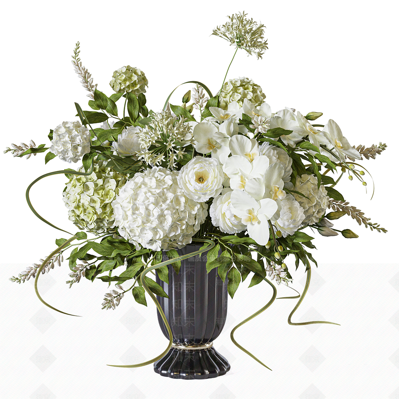 现代花瓶3D模型下载【ID:1204025623】