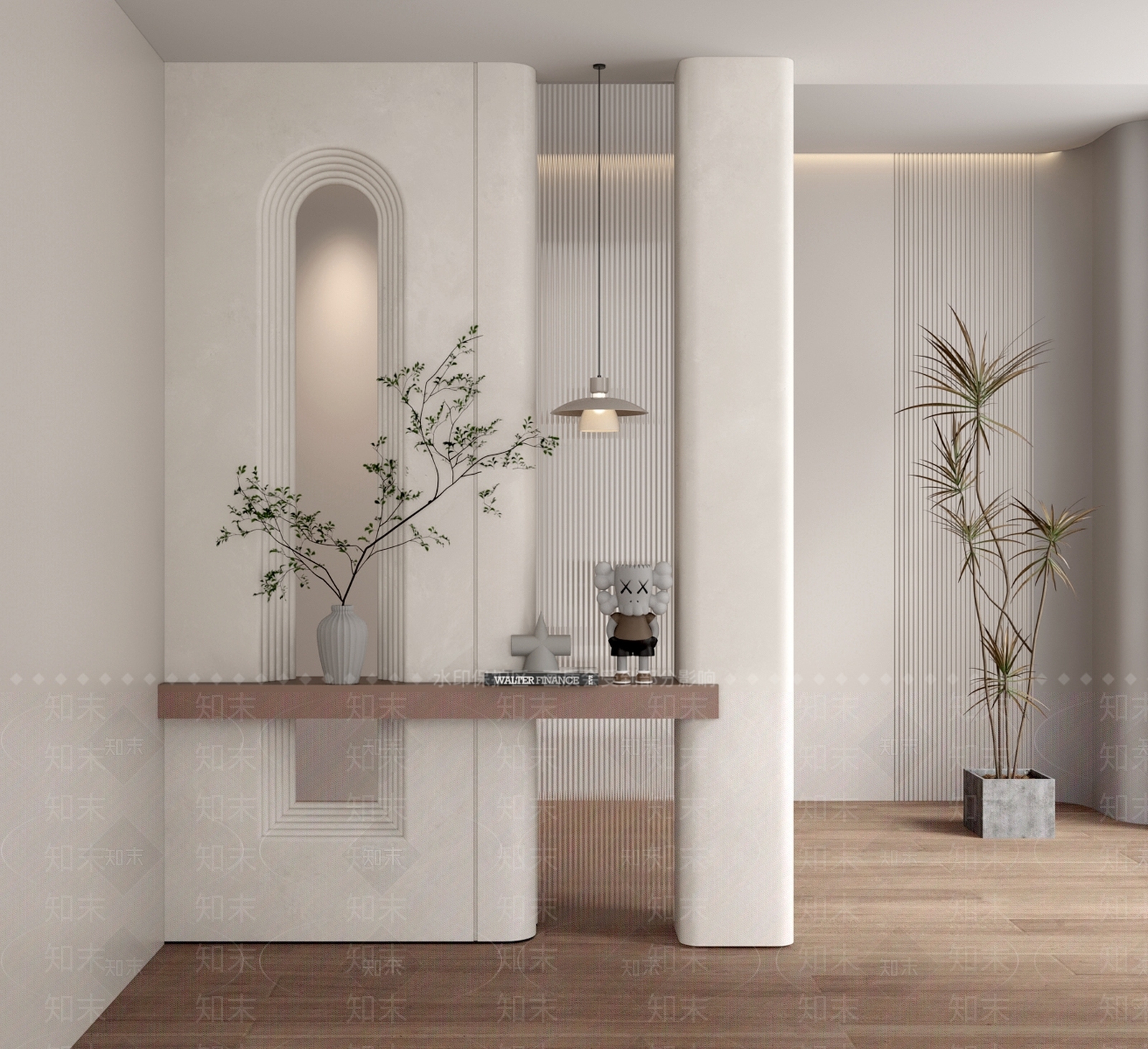现代屏风3D模型下载【ID:1204031697】