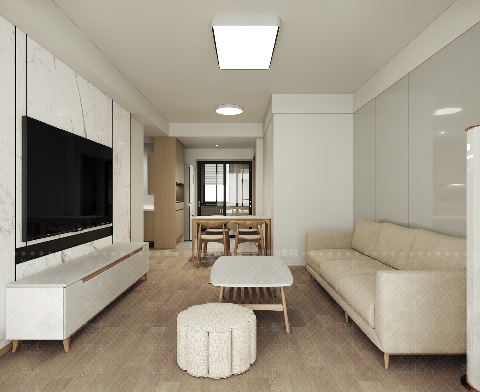 现代客餐厅3D模型下载【ID:1204041499】