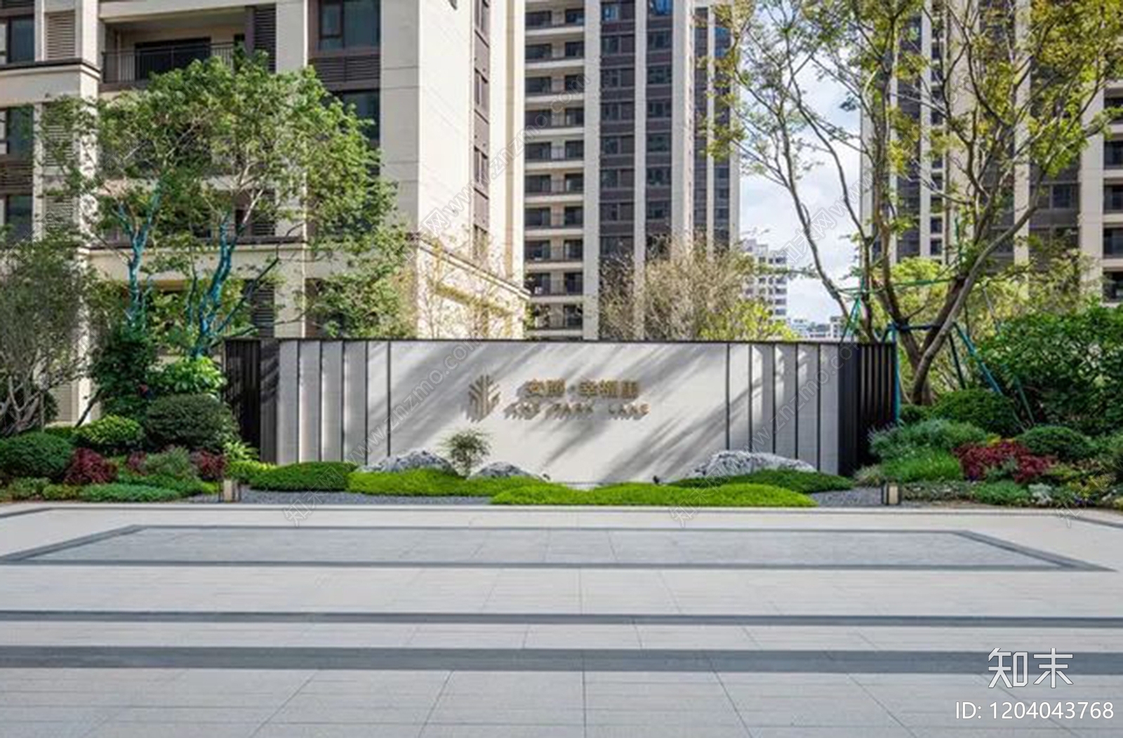 新中式景墙施工图下载【ID:1204043768】