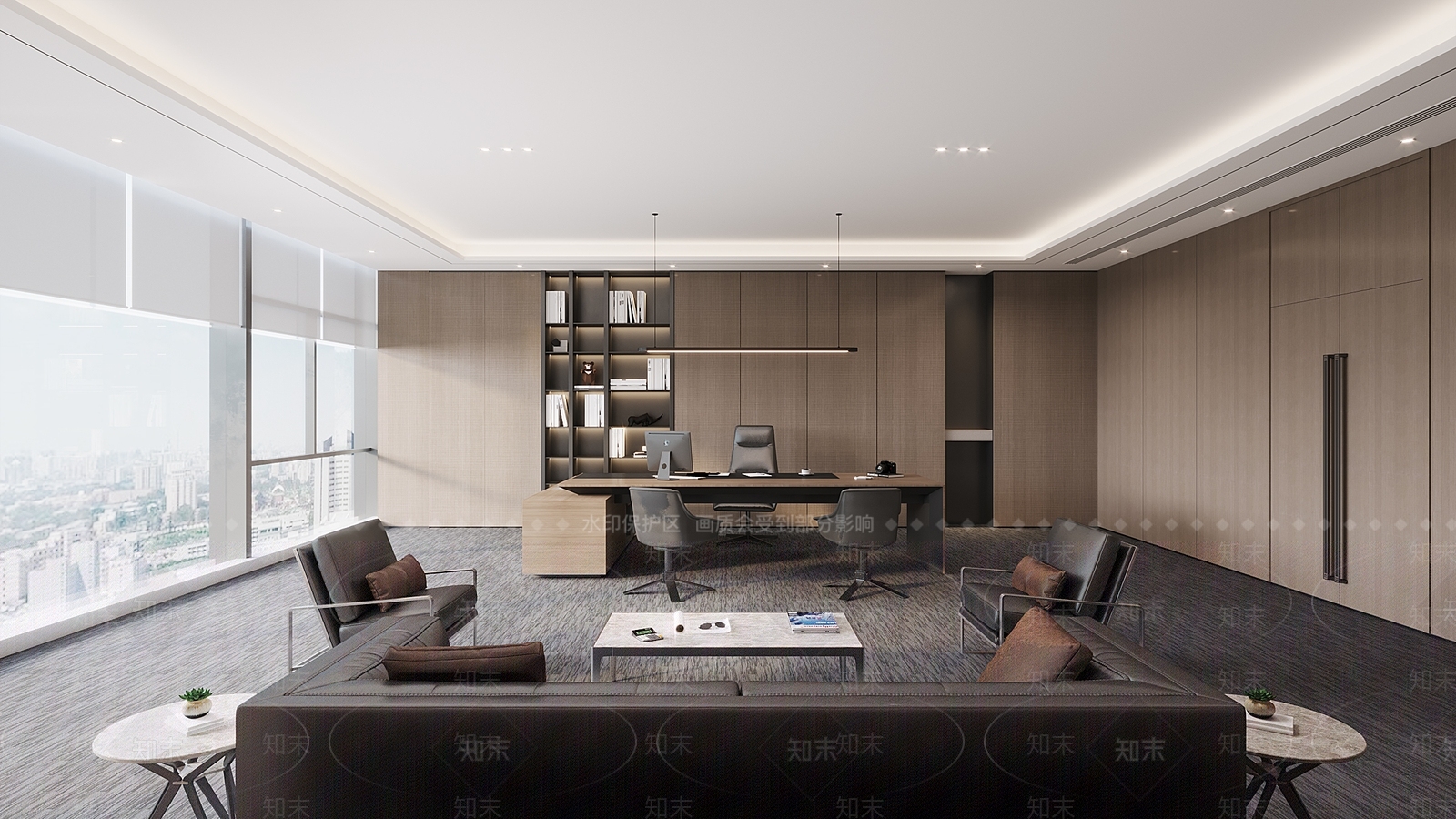 现代办公室3D模型下载【ID:1204045081】