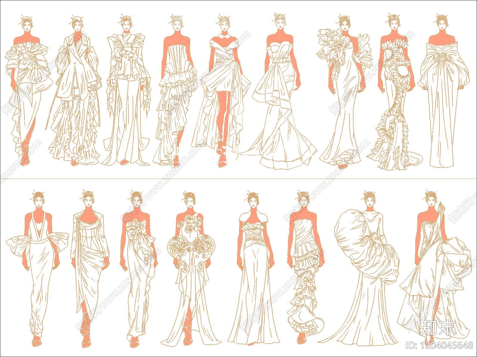 现代人物施工图下载【ID:1204045648】