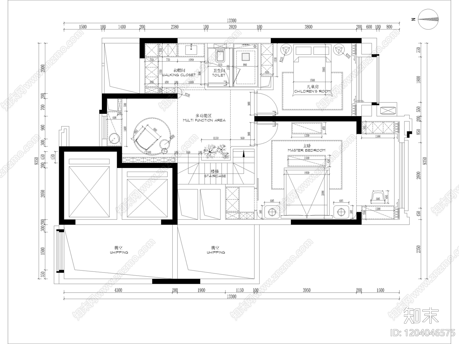 样板间施工图下载【ID:1204046575】