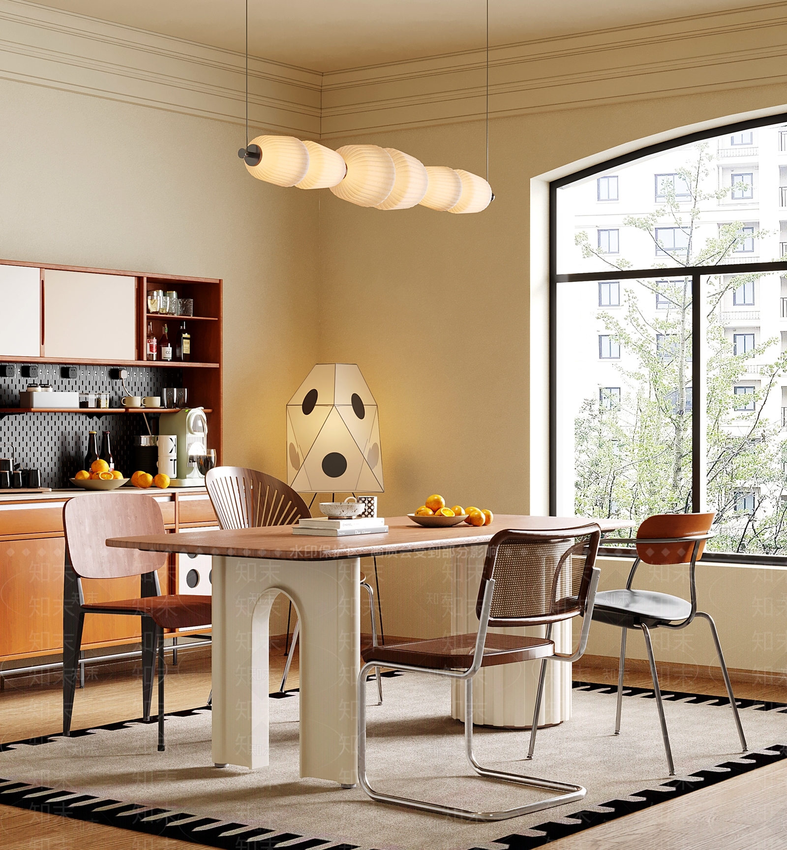 法式中古家居餐厅3D模型下载【ID:1204047450】