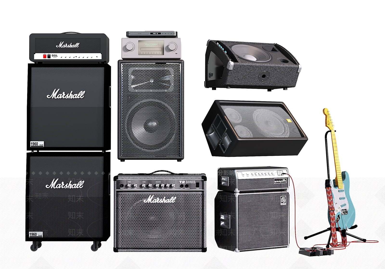 现代舞台音响3D模型下载【ID:1204049411】