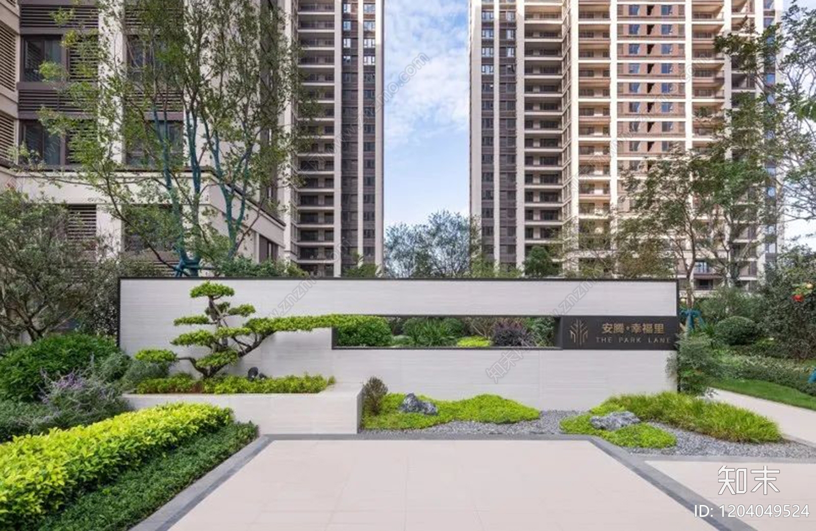 新中式景墙CAD图纸
