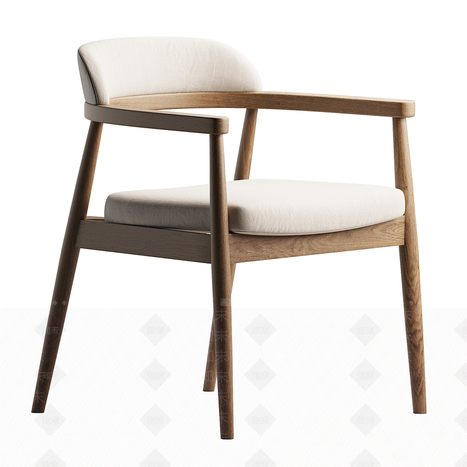 现代中古休闲椅SU模型下载【ID:1204049926】