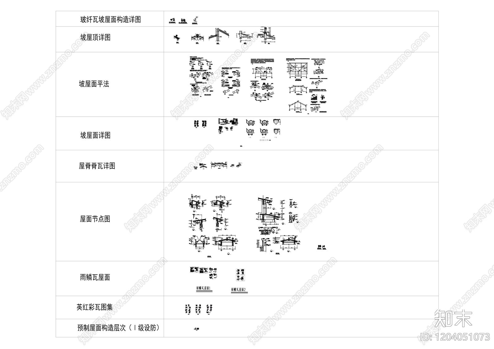坡屋面构造施工图下载【ID:1204051073】