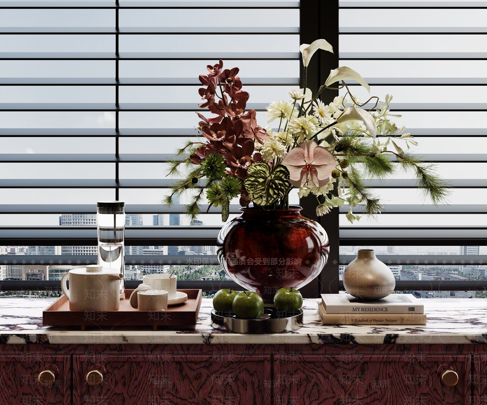 现代轻奢摆件组合3D模型下载【ID:1204053337】