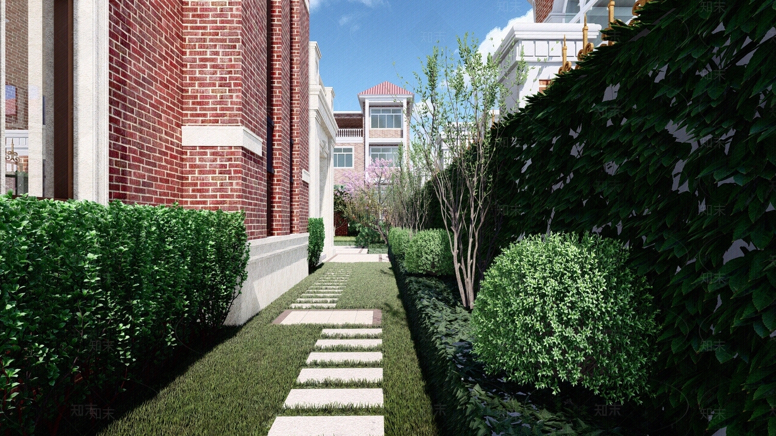 现代欧式建筑外立面贴图下载【ID:1204053863】