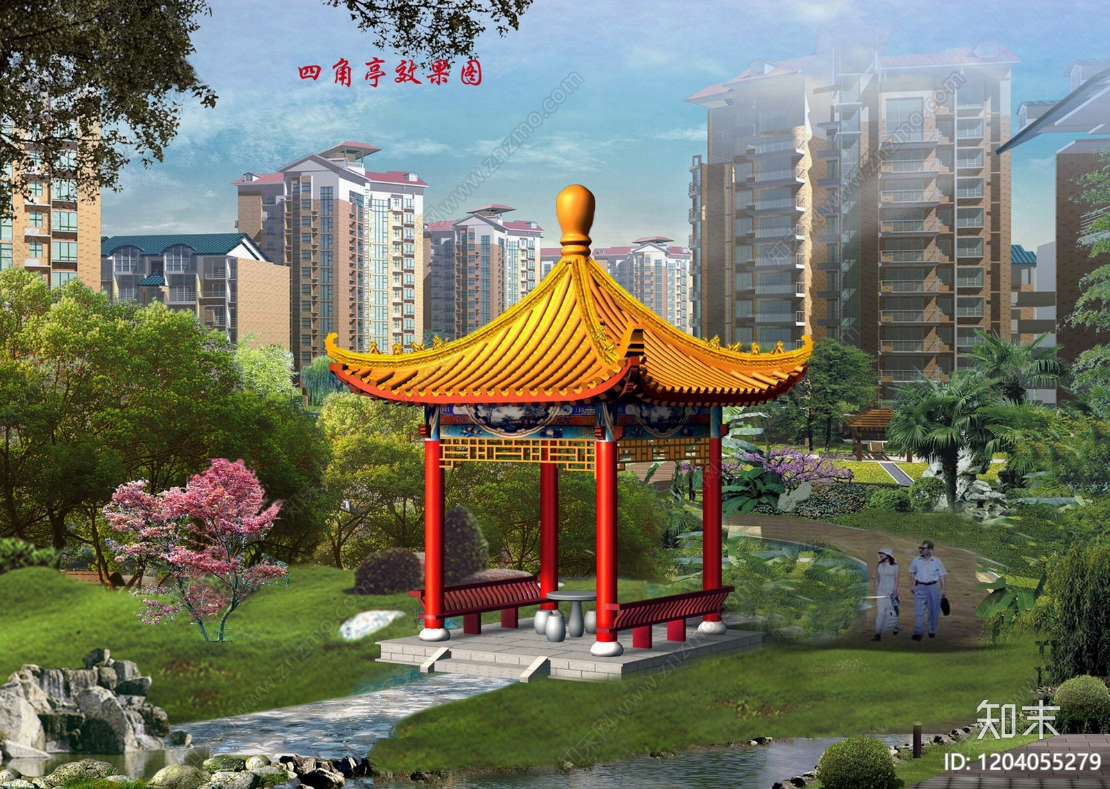 仿古建筑cad施工图下载【ID:1204055279】