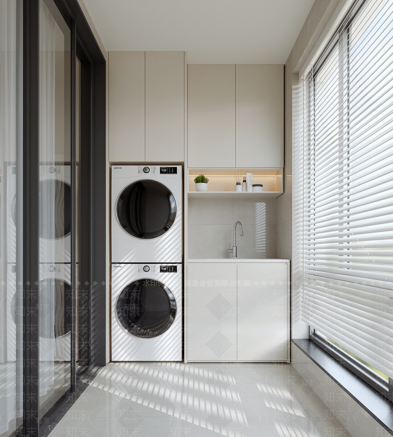 现代阳台3D模型下载【ID:1204056105】