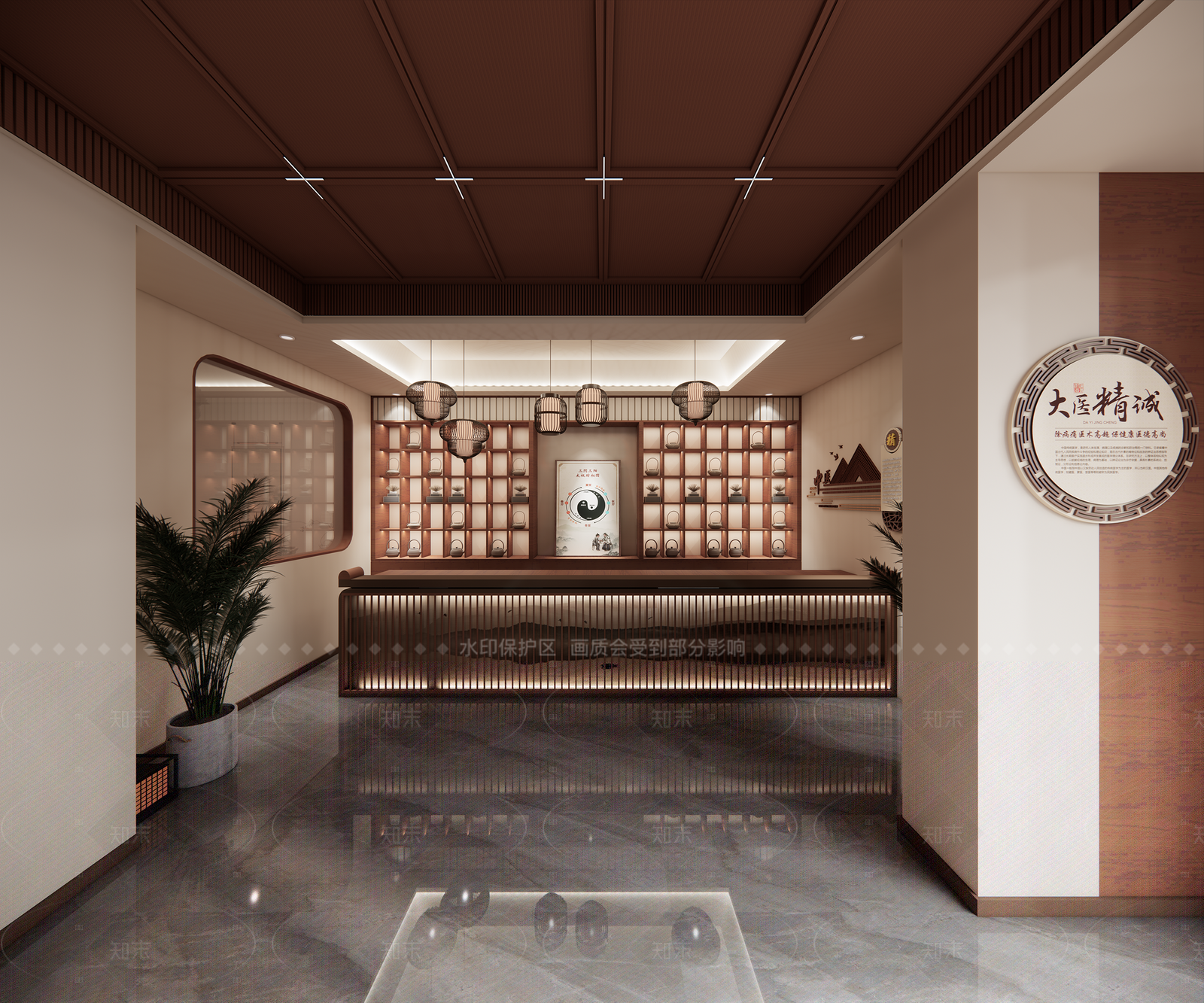 新中式中式药店SU模型下载【ID:1206008835】