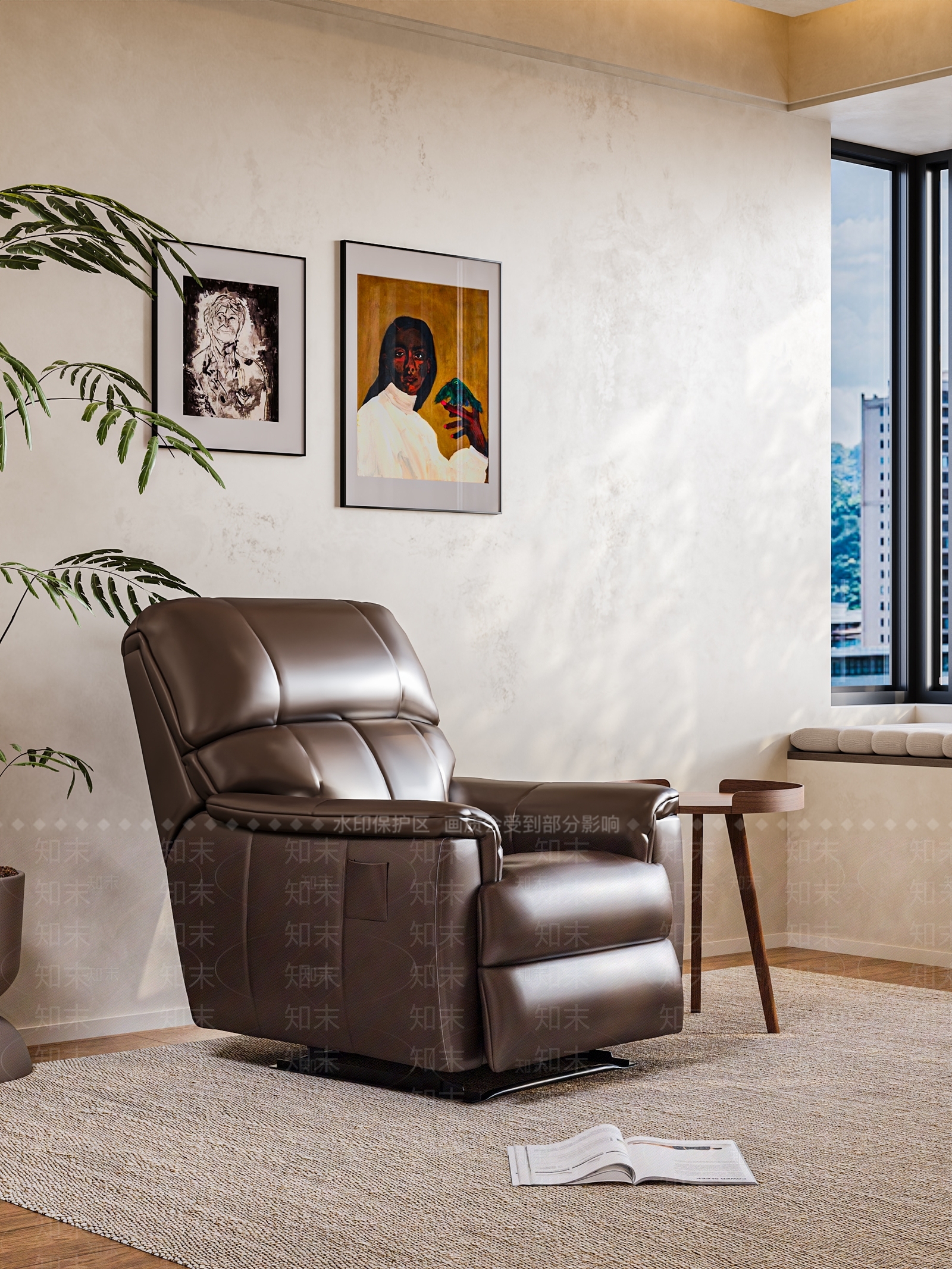 轻奢极简按摩椅3D模型下载【ID:1204060133】