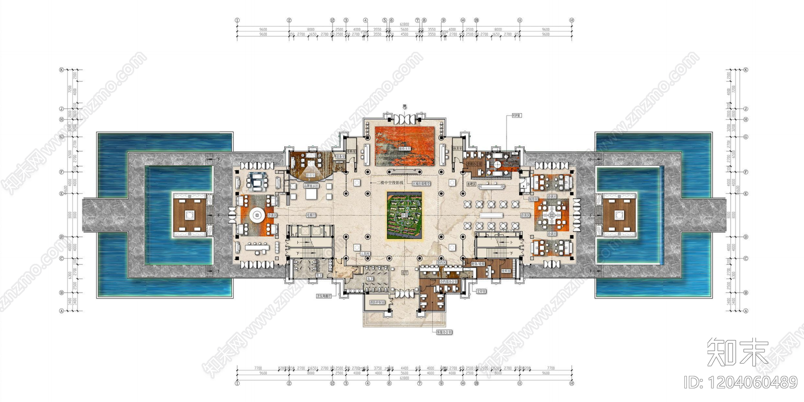 中式售楼处建筑下载【ID:1204060489】