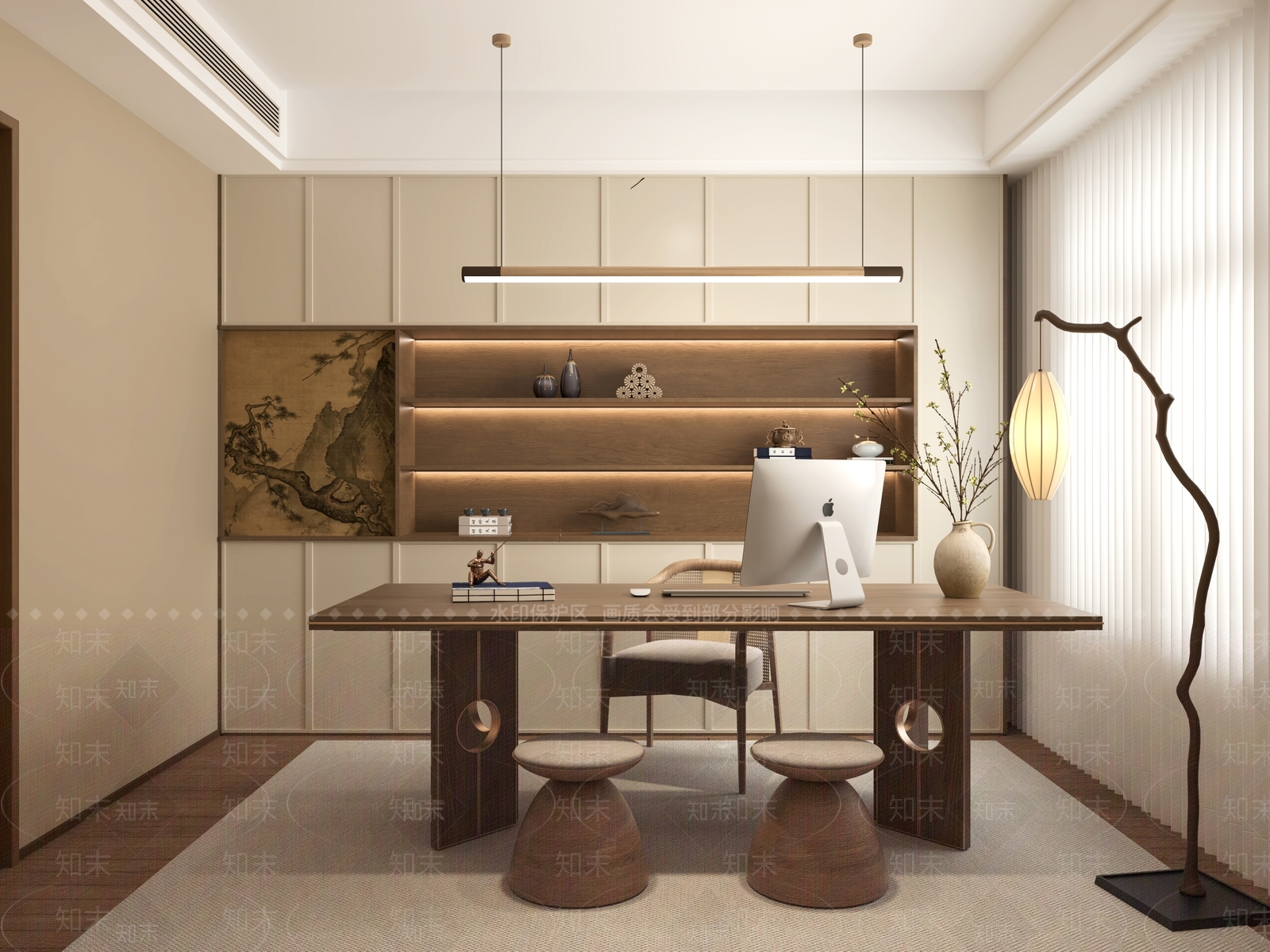 中式中古宋式书房3D模型下载【ID:1204063046】