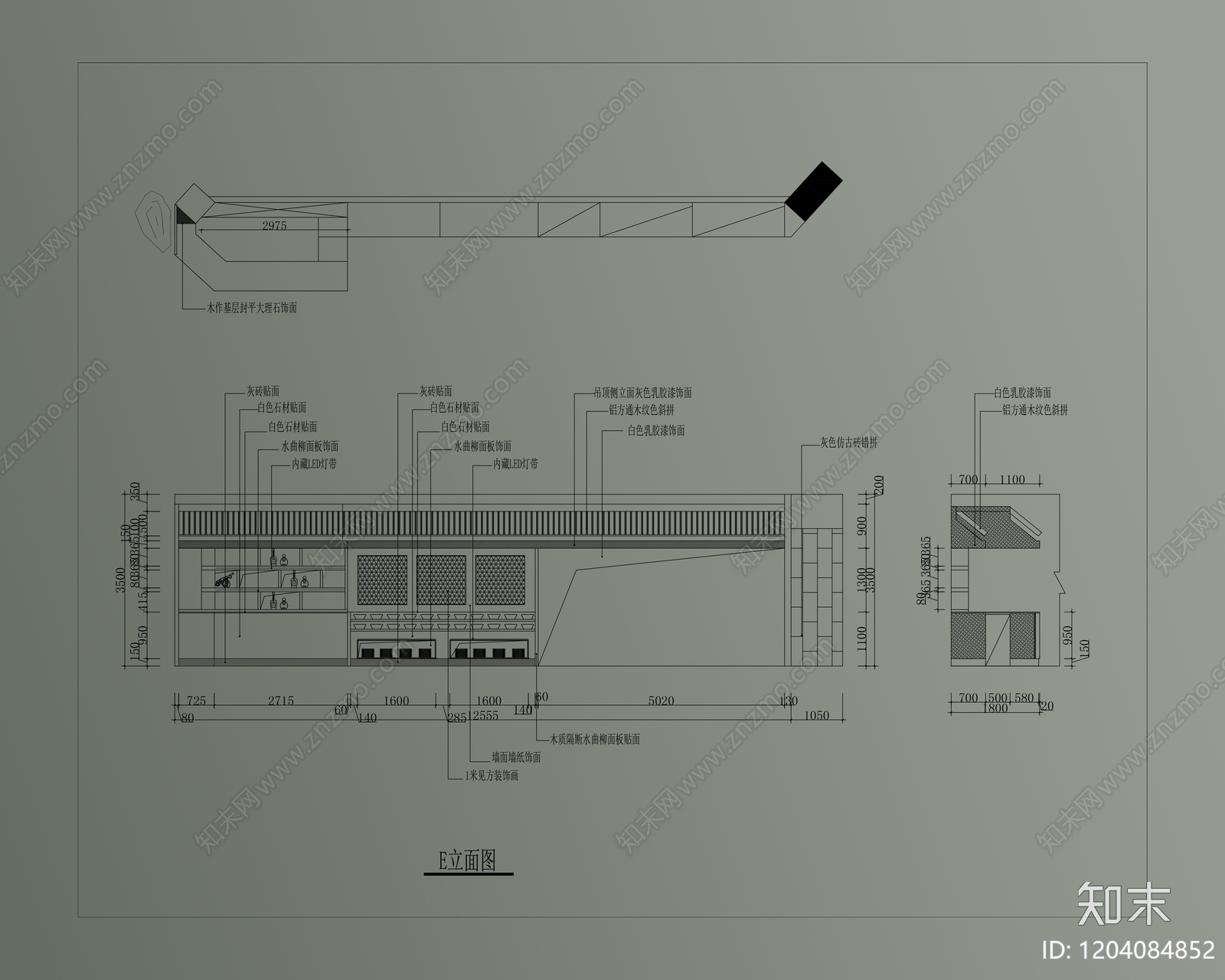 现代火锅店cad施工图下载【ID:1204084852】