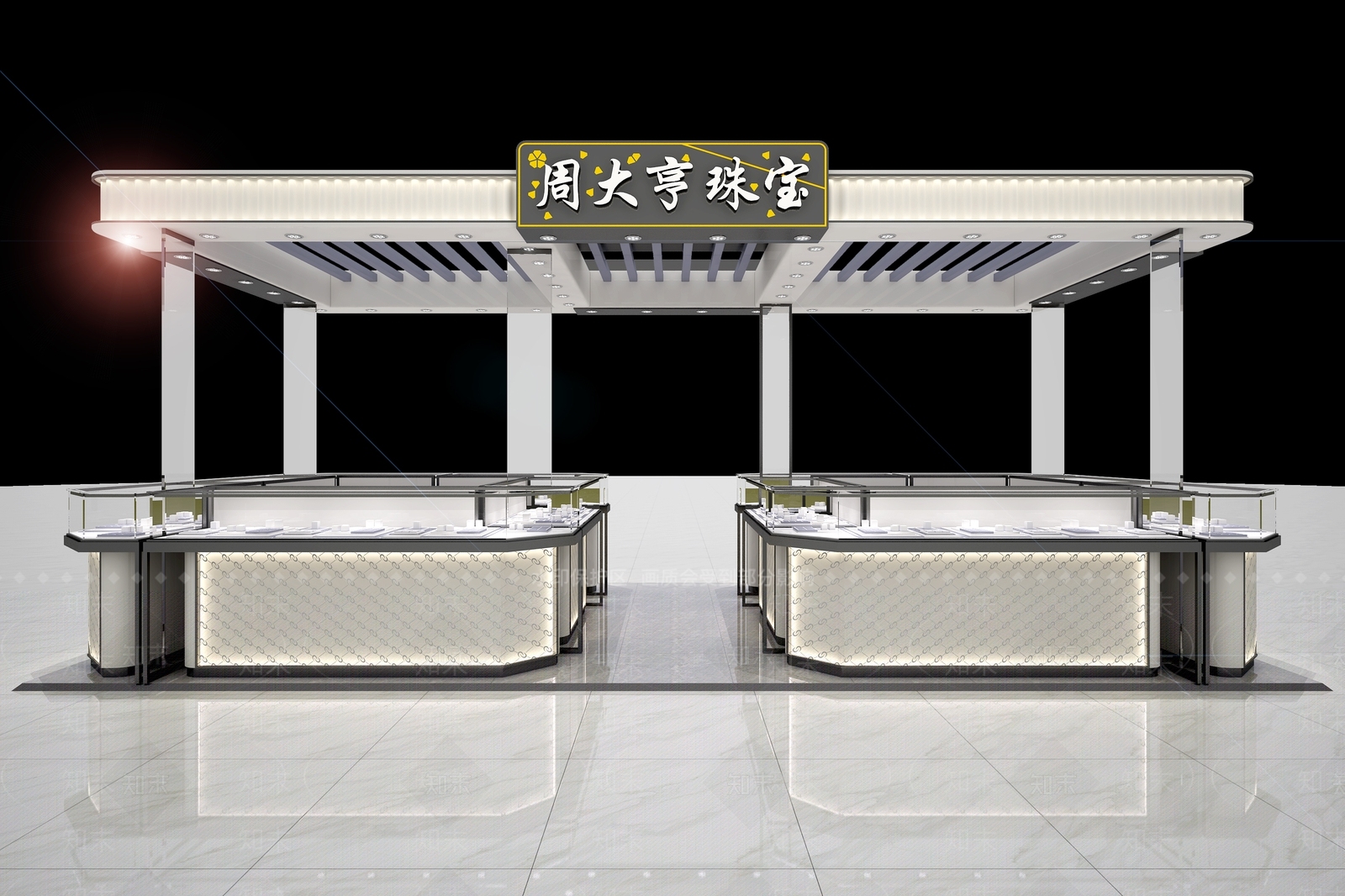 现代珠宝店3D模型下载【ID:1204084997】
