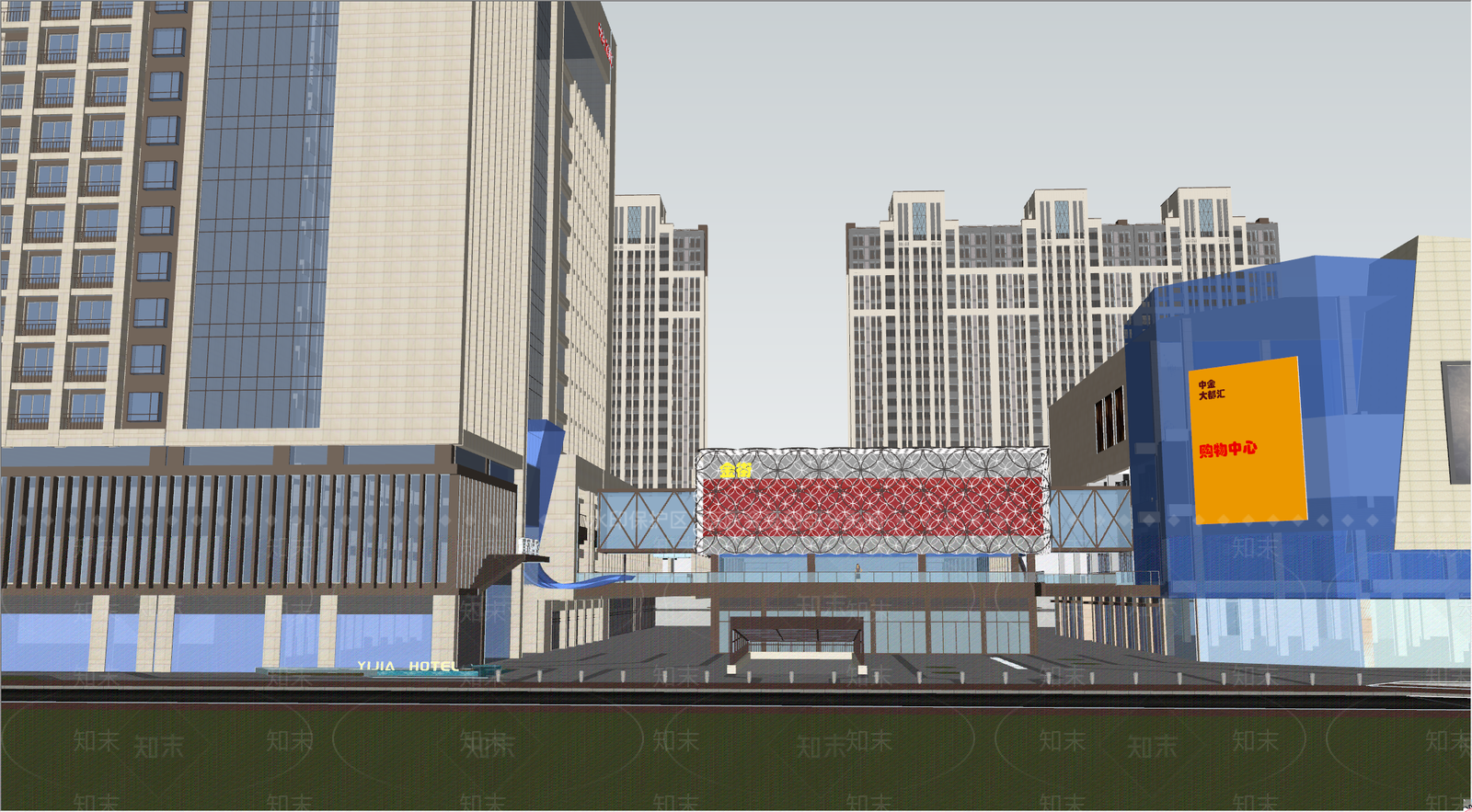 现代其他商业建筑SU模型下载【ID:1204087043】