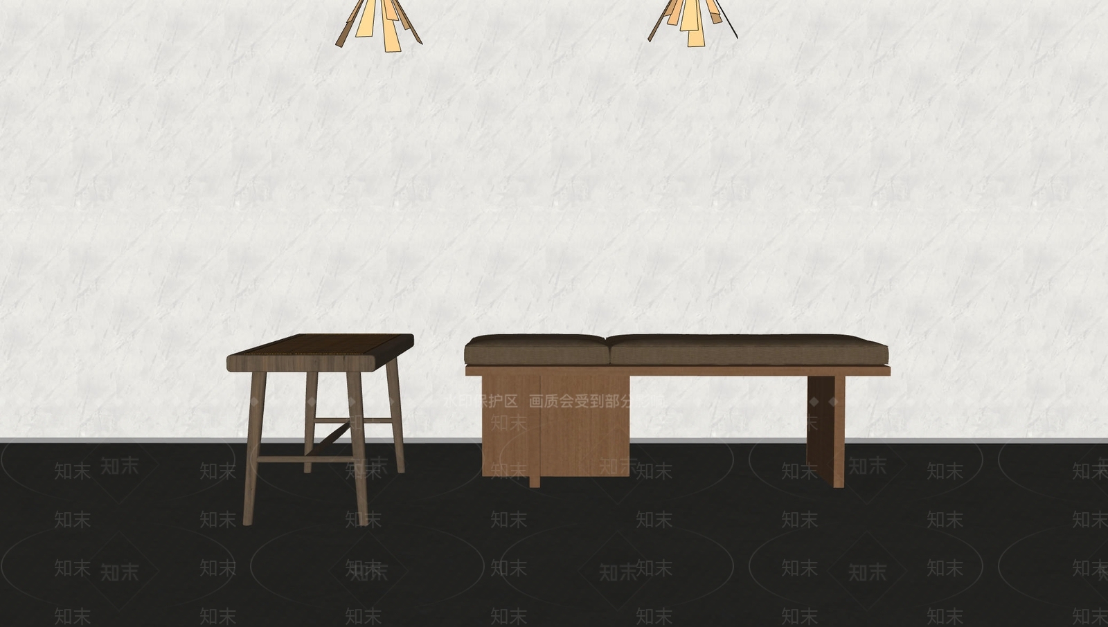 中古侘寂其他凳子SU模型下载【ID:1204087956】