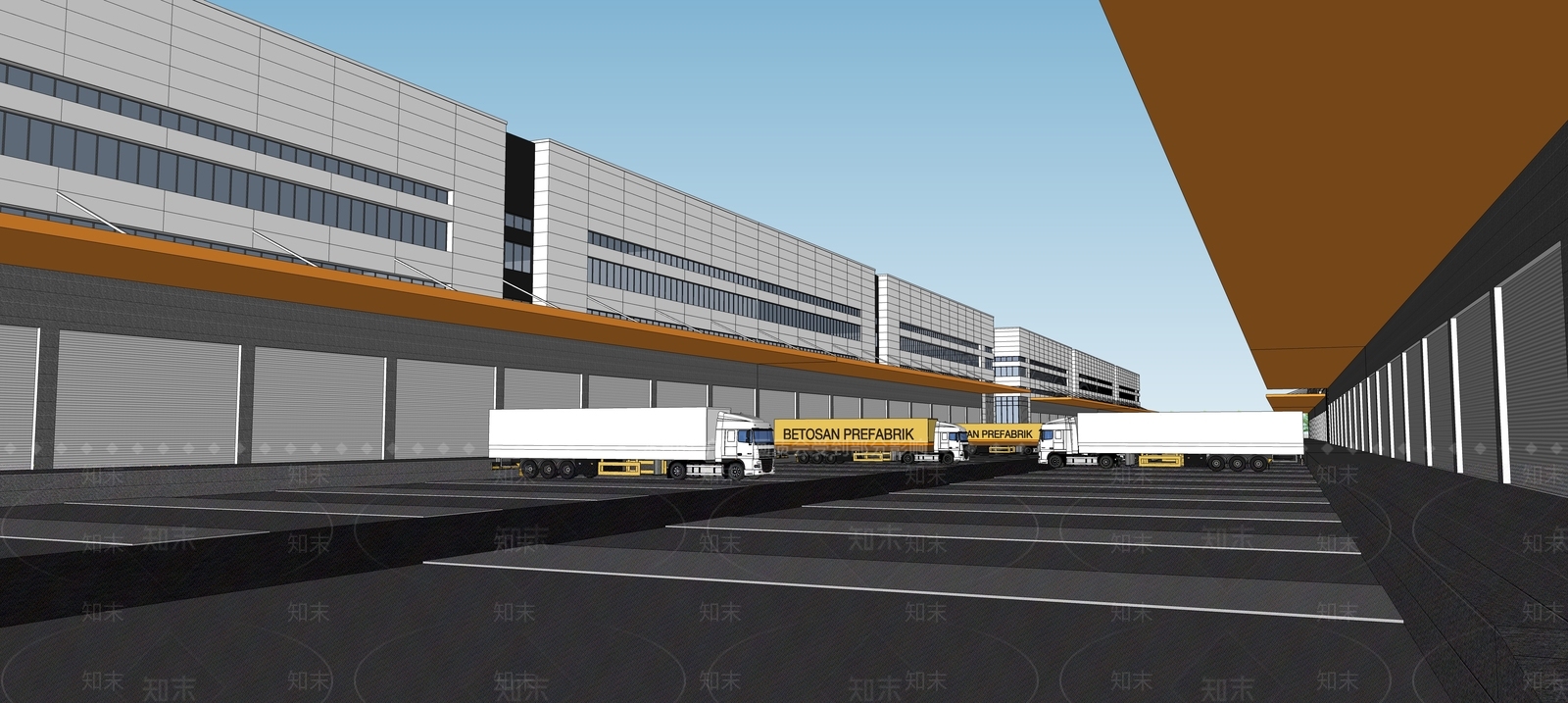 现代仓库SU模型下载【ID:1204144055】