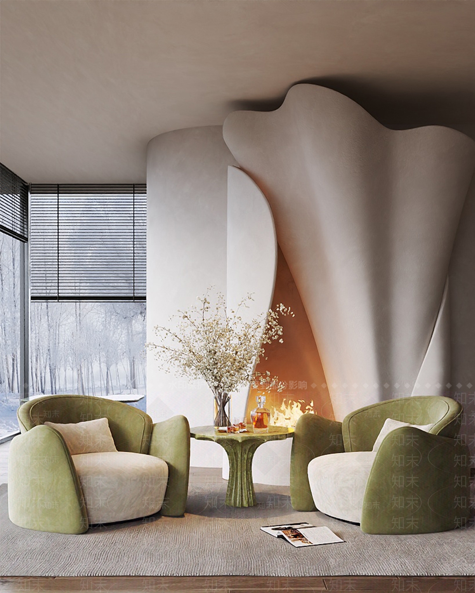 现代法式休闲椅3D模型下载【ID:1204100772】