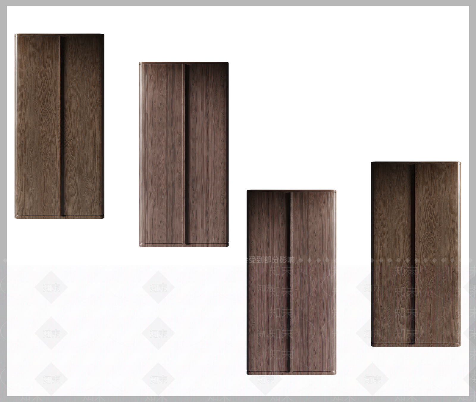 新中式复古衣柜SU模型下载【ID:1204103873】