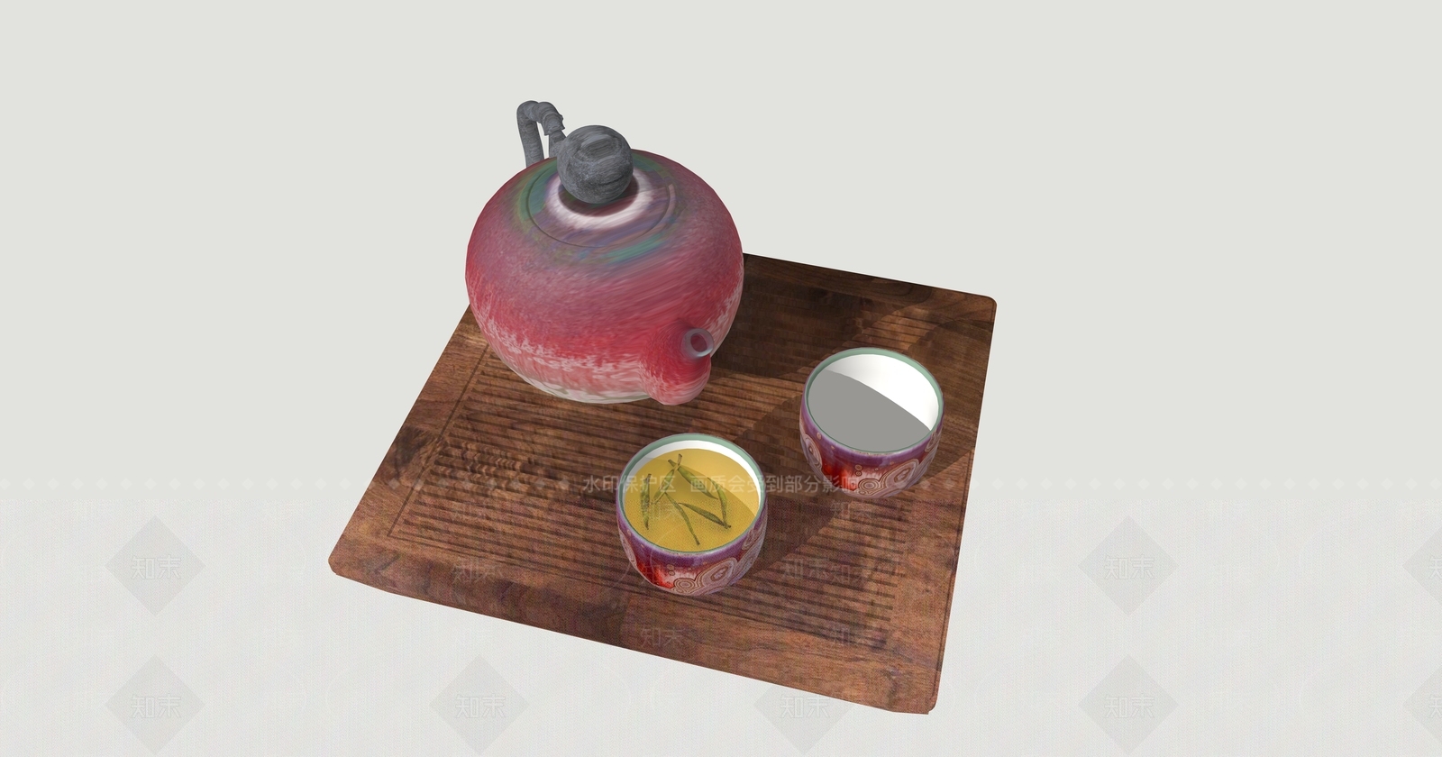 茶具SU模型下载【ID:1204103963】
