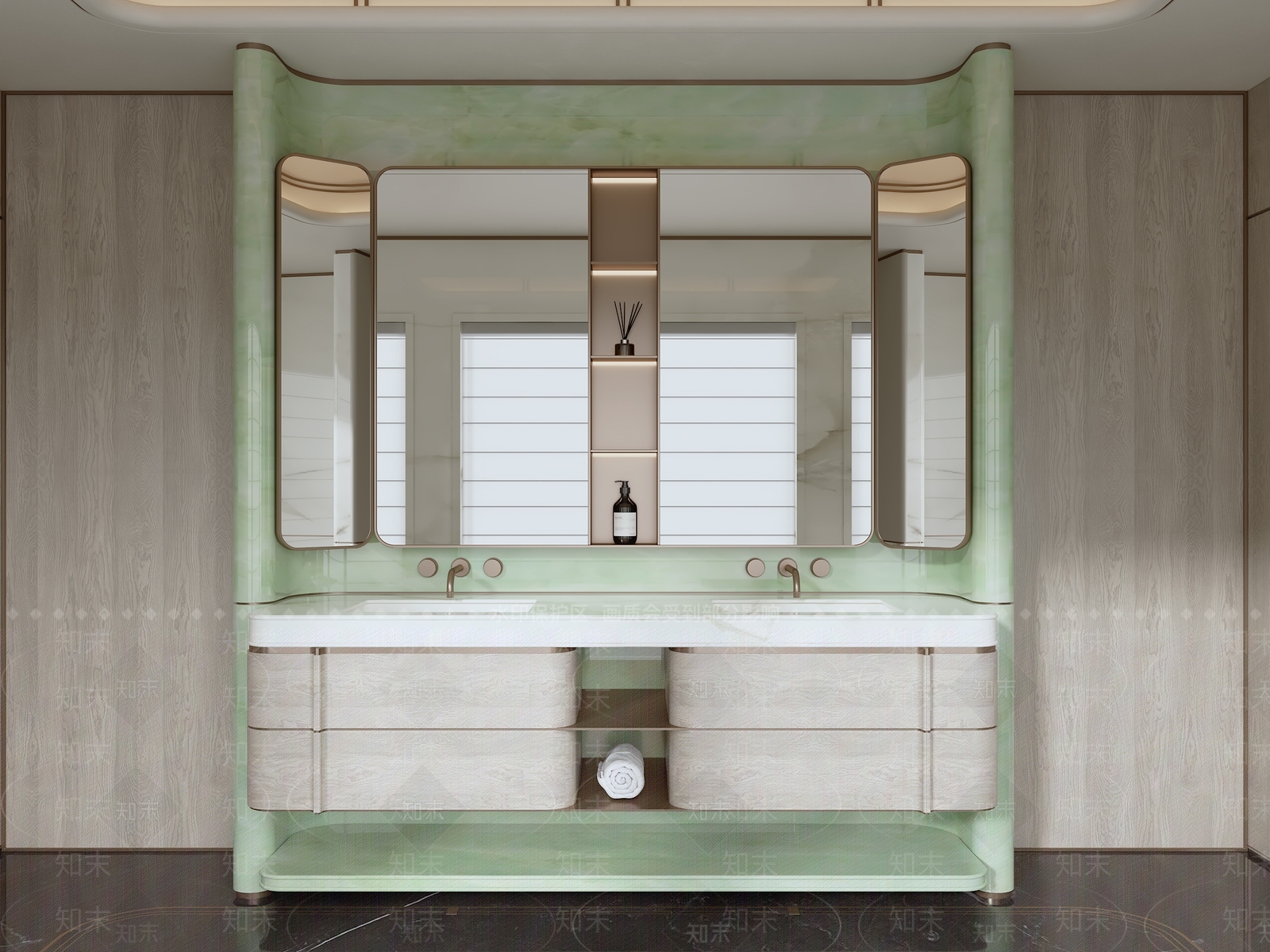 洗手台SU模型下载【ID:1204104624】