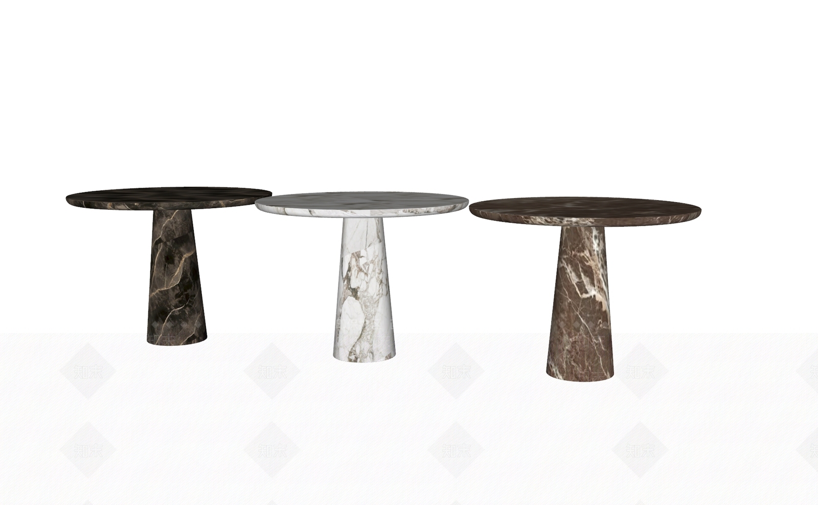 意式轻奢餐桌SU模型下载【ID:1204104695】