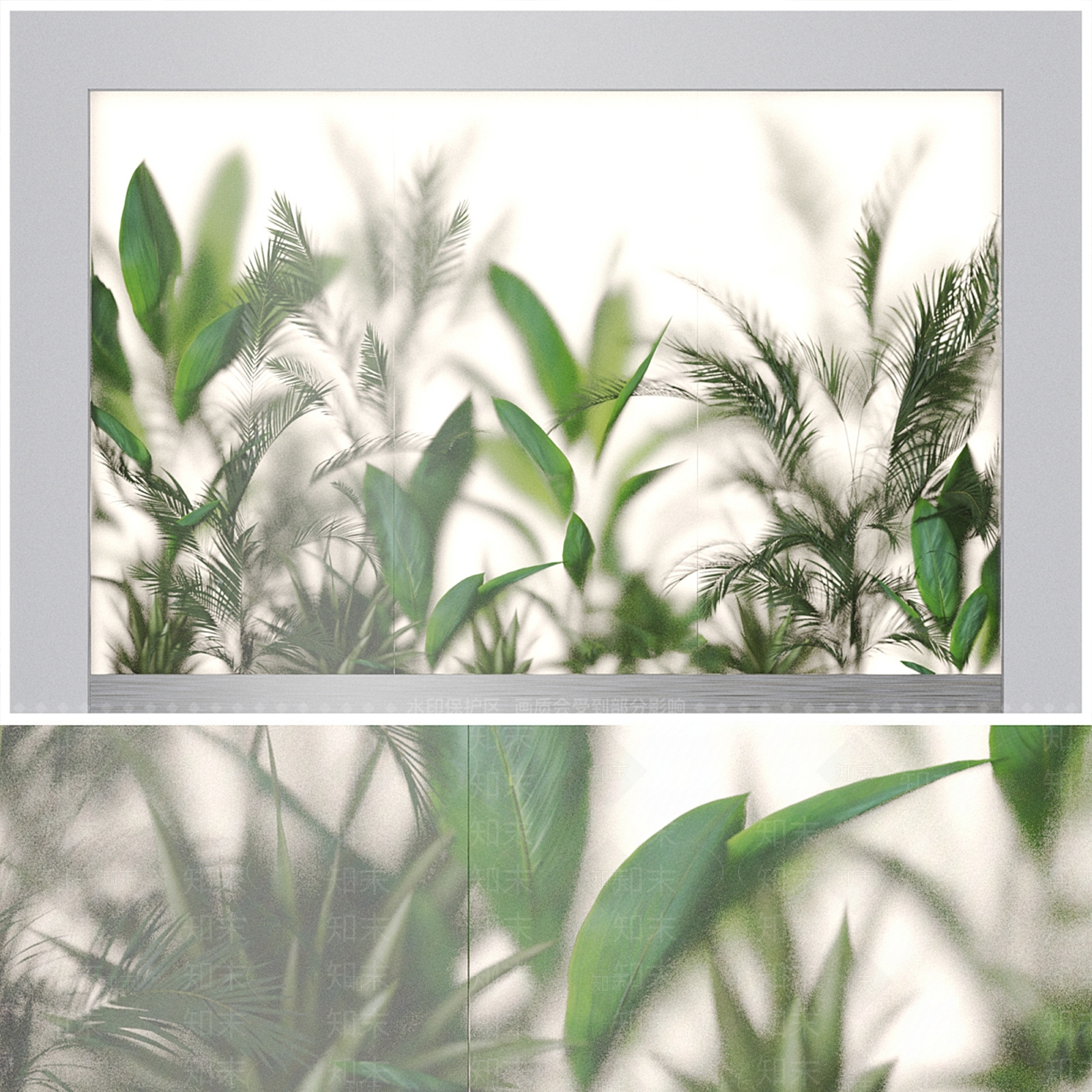 绿植墙3D模型下载【ID:1204118253】