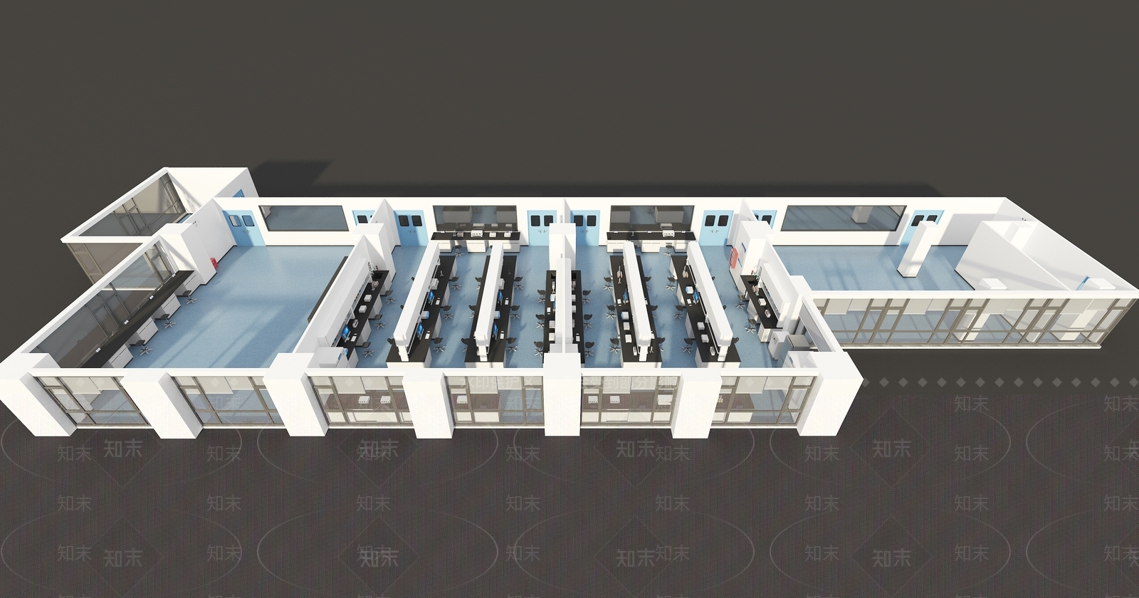 现代实验室3D模型下载【ID:1204118611】