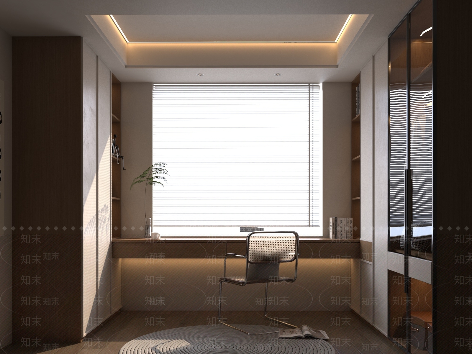 现代衣帽间3D模型下载【ID:1204122320】