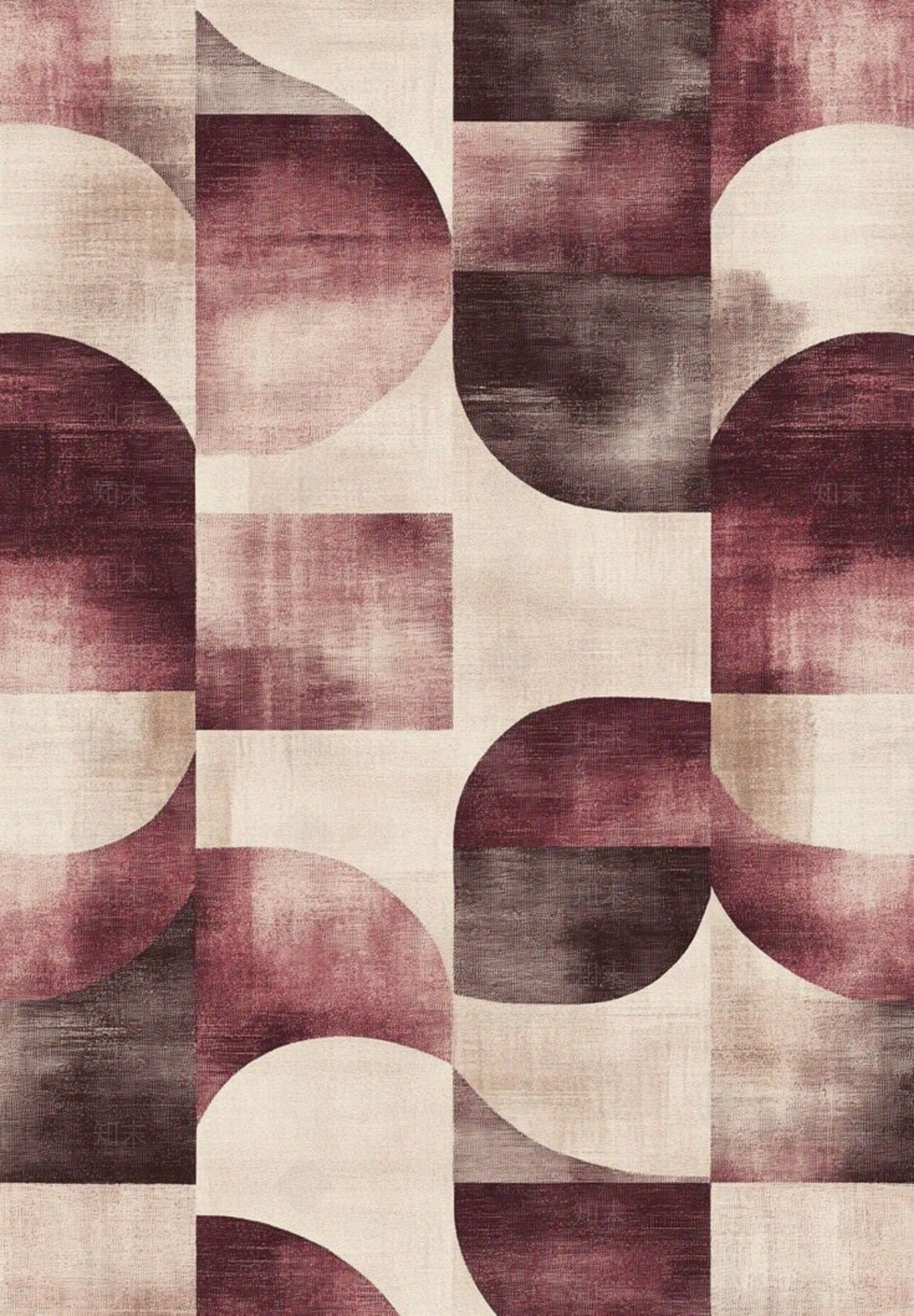 现代法式几何地毯贴图下载【ID:1204127120】