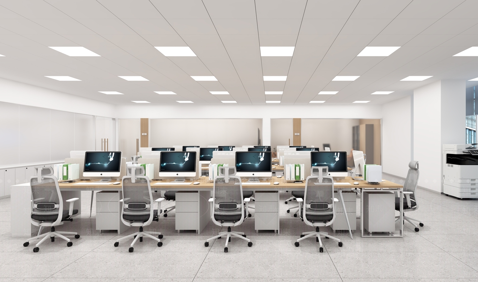 现代办公大厅3D模型下载【ID:1204138495】