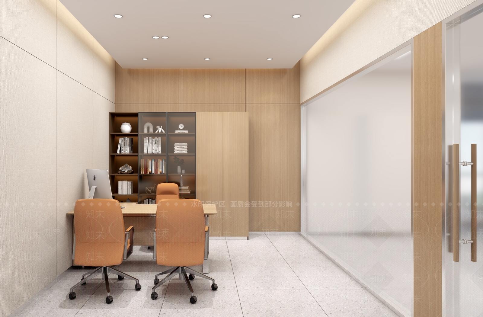 现代办公大厅3D模型下载【ID:1204138495】