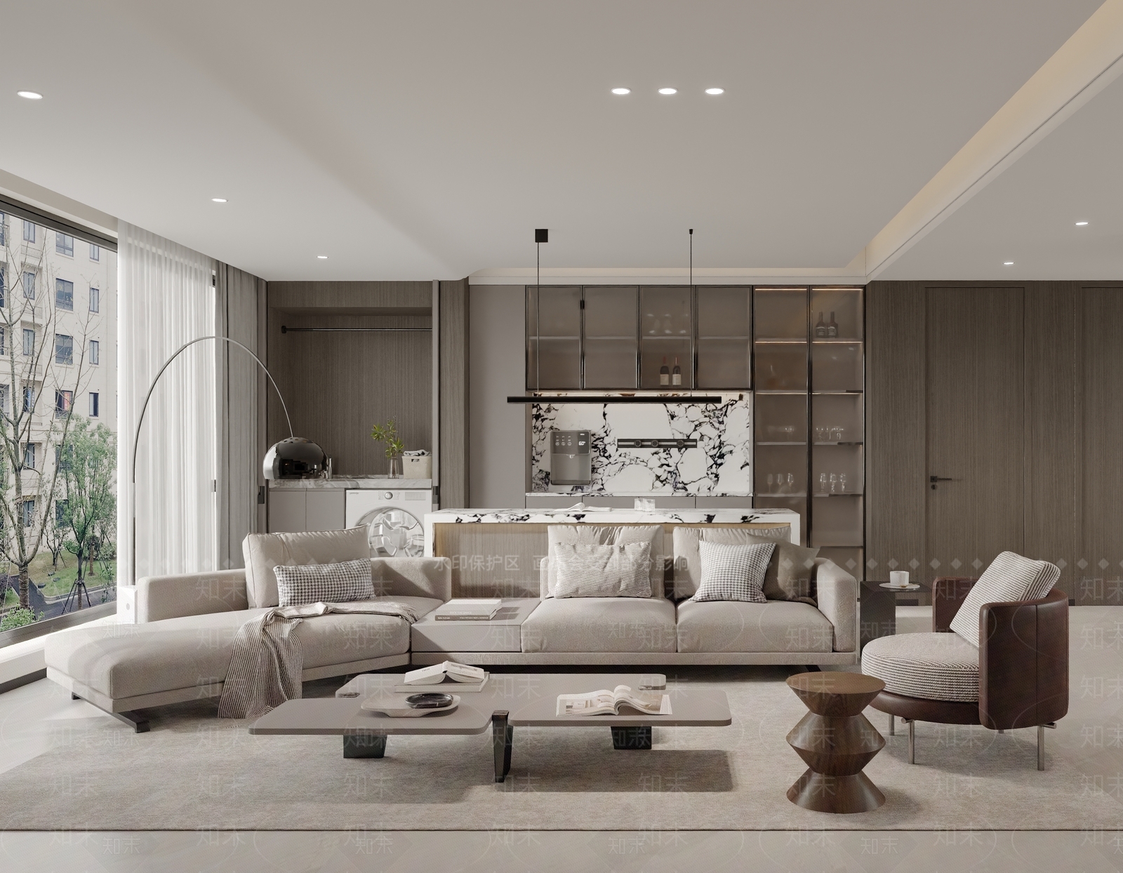 西厨岛台前台3D模型下载【ID:1227257437】