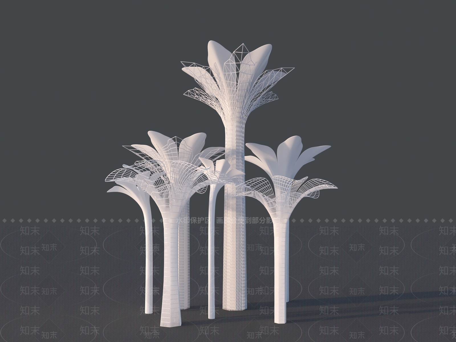 现代景观雕塑3D模型下载【ID:1204144230】