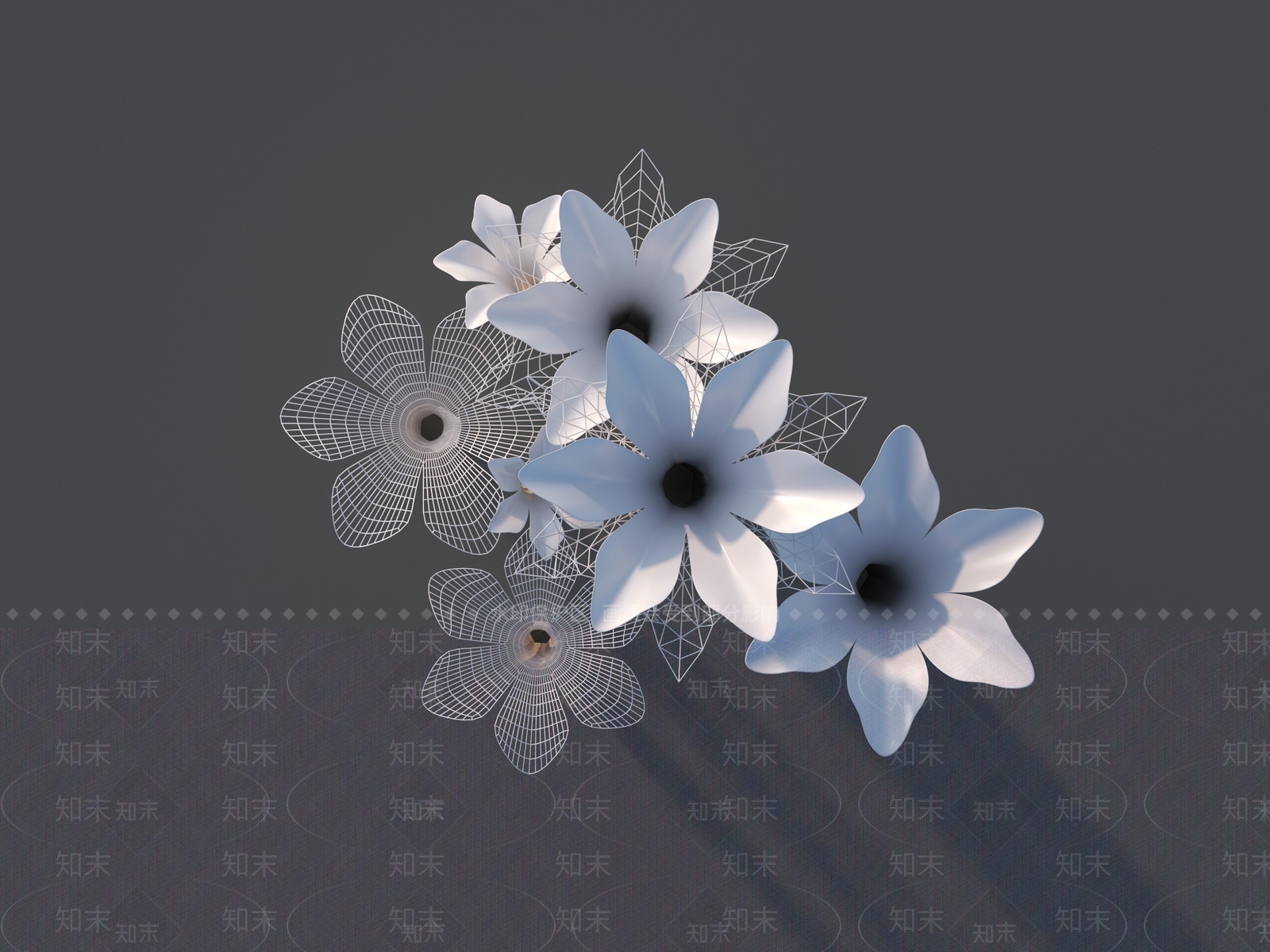 现代景观雕塑3D模型下载【ID:1204144230】