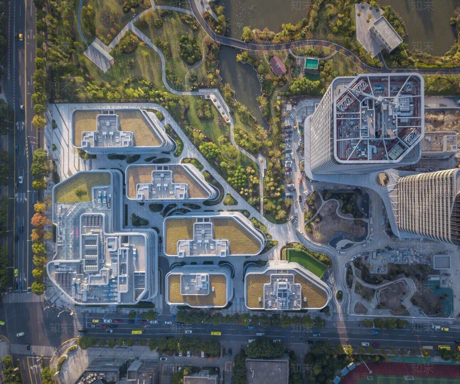 现代城市背景贴图下载【ID:1204155884】