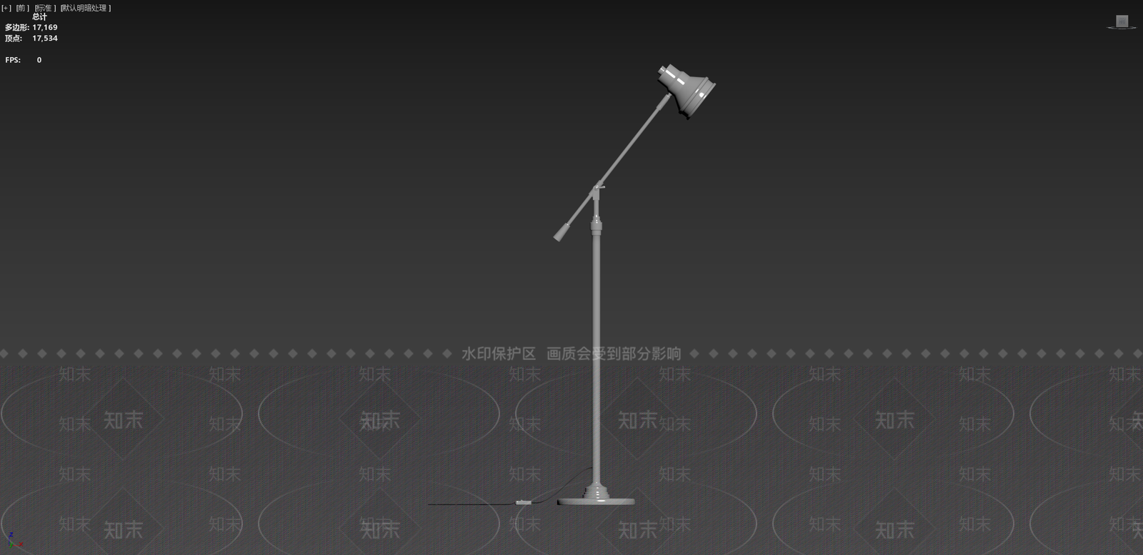 工业意式落地灯3D模型下载【ID:1204157937】