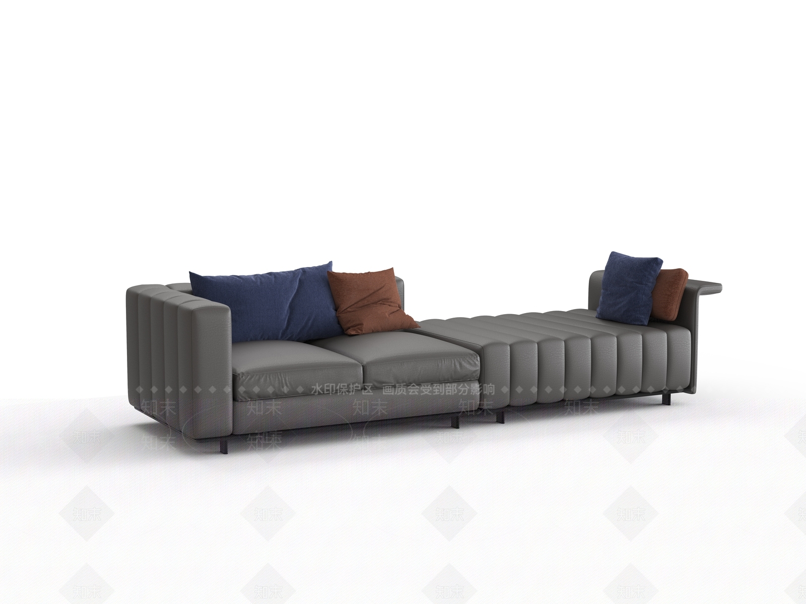 意式卡座沙发3D模型下载【ID:1204159691】