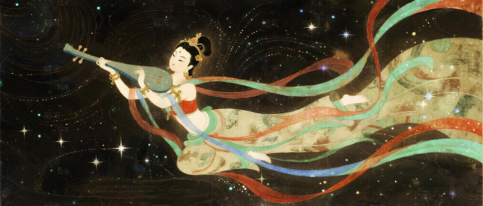 新中式中式壁画贴图下载【ID:1204171467】